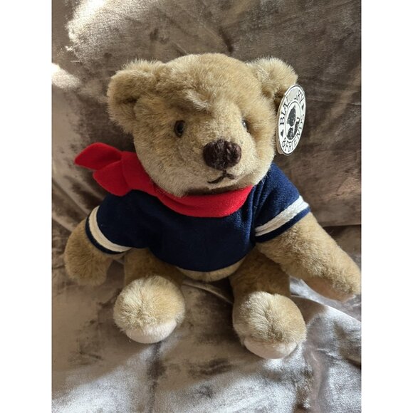 VTG Bialosky & Friends Gund 6" Plush Teddy Bear Sailor Scarf Stuffed Tags 1982 - Picture 1 of 16